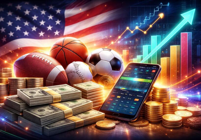 米スポーツベッティング市場は2032年に2,000億ドル超へ？インプレー賭けが成長の鍵に